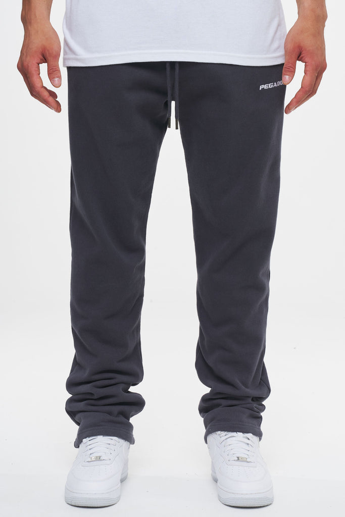 Logo Wide Sweat Pants Washed Graphit Bottoms | Men Ahead of Time Male 