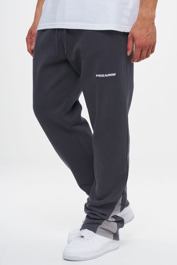 Oxley Flared Sweat Pants Washed Graphit Bottoms | Men Ahead of Time Male 