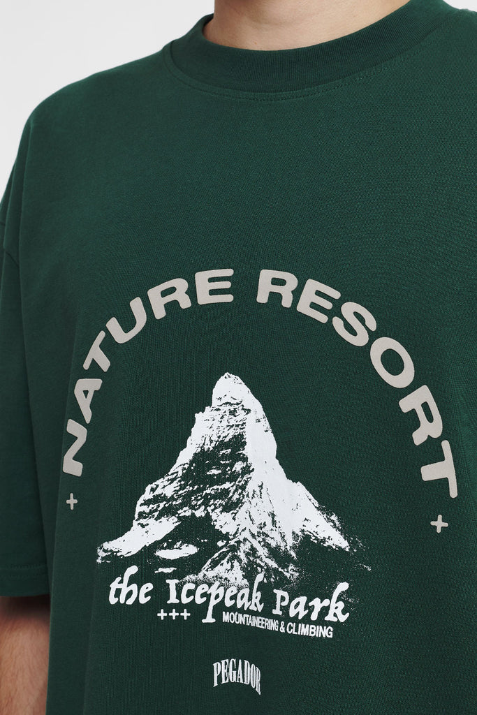 Lucan Oversized Tee Washed Forest Green Tees | Men Cold Hearted | Male 