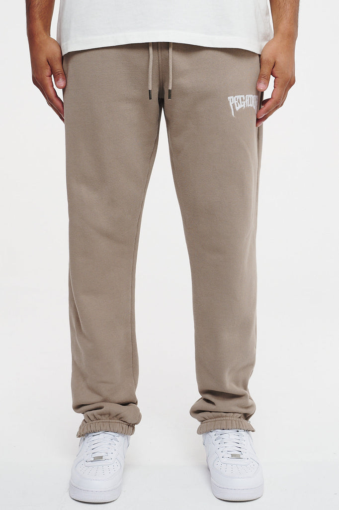 Picton Heavy Sweat Pants Washed Taupe Bottoms | Men Cold Hearted | Male 