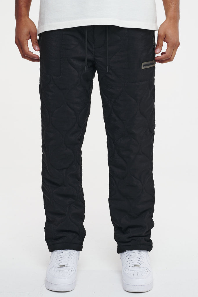 Dowry Quilted Wide Pants Black Bottoms | Men Cold Hearted | Male 