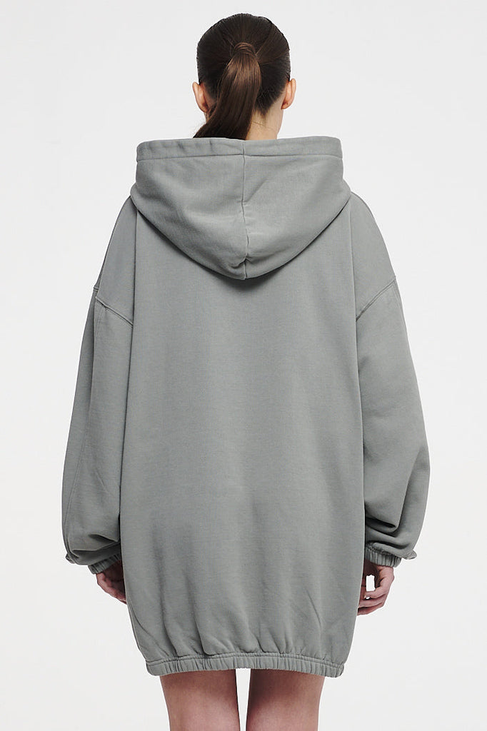 Lulea Oversized Hoodie Dress Washed Mountain Grey Hoodies | Women Cold Hearted | Female 