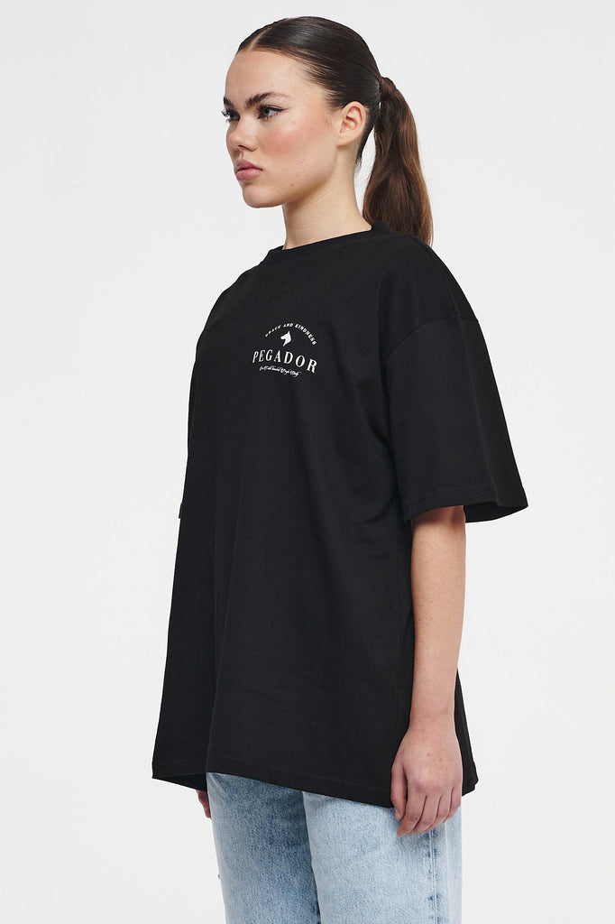 Trois Oversized Tee Black Tees | Women Cold Hearted | Female 