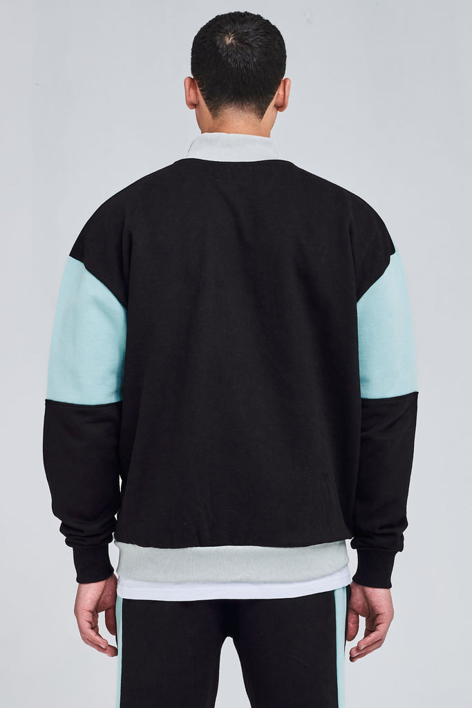 Velarde Oversized Sweat Jacket Black Sweater | Men Modern Reality Men 