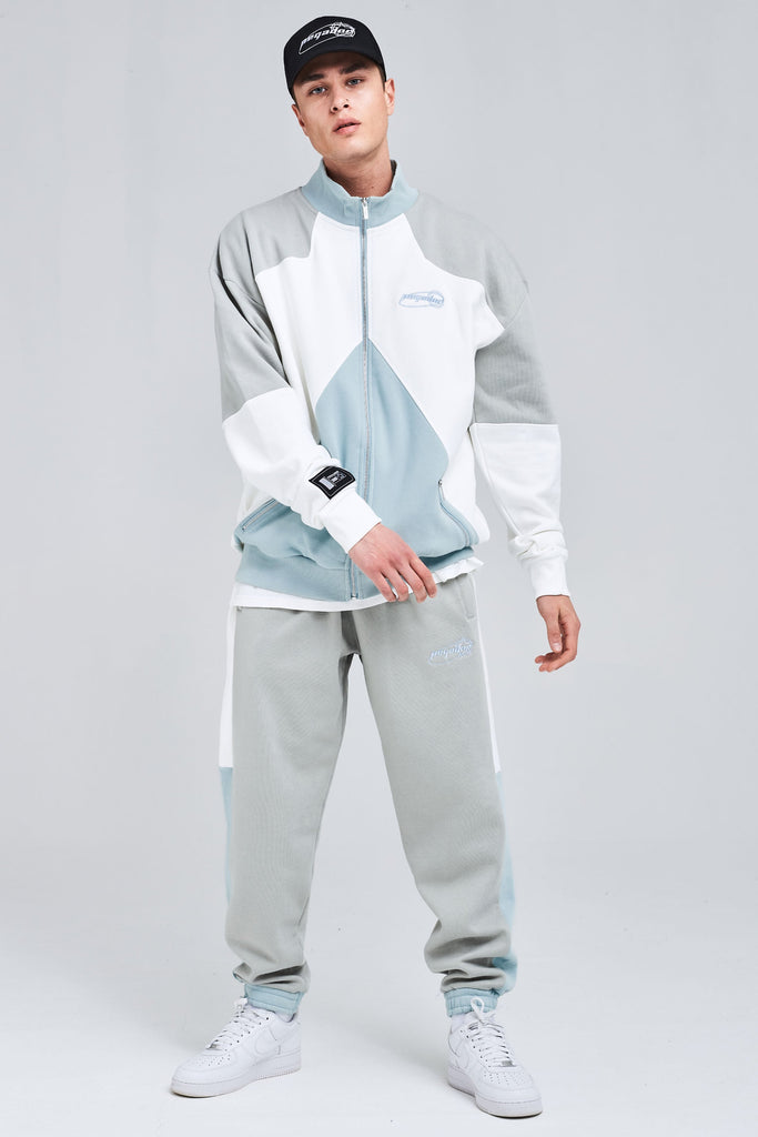 Velarde Oversized Sweat Jacket Washed Bright White Sweater | Men Modern Reality Men 