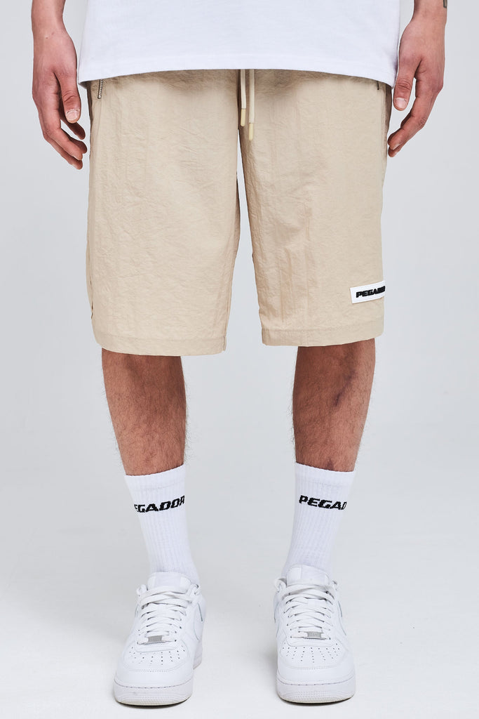 Salerno Nylon Shorts Beige Shorts | Men Modern Reality Men 