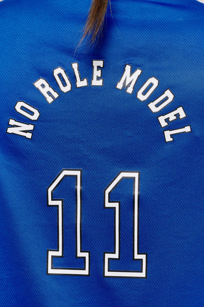 Costa Cropped Basketball Shirt Deep Blue Shirts | Women No Role Model Female 