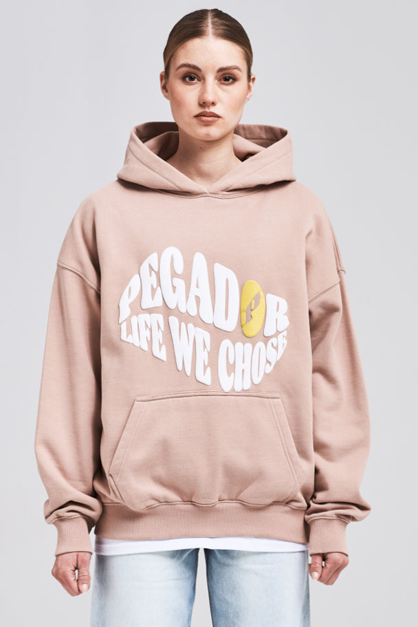 Ace Oversized Hoodie Washed Rose Hoodies | Women Life We Chose Female 