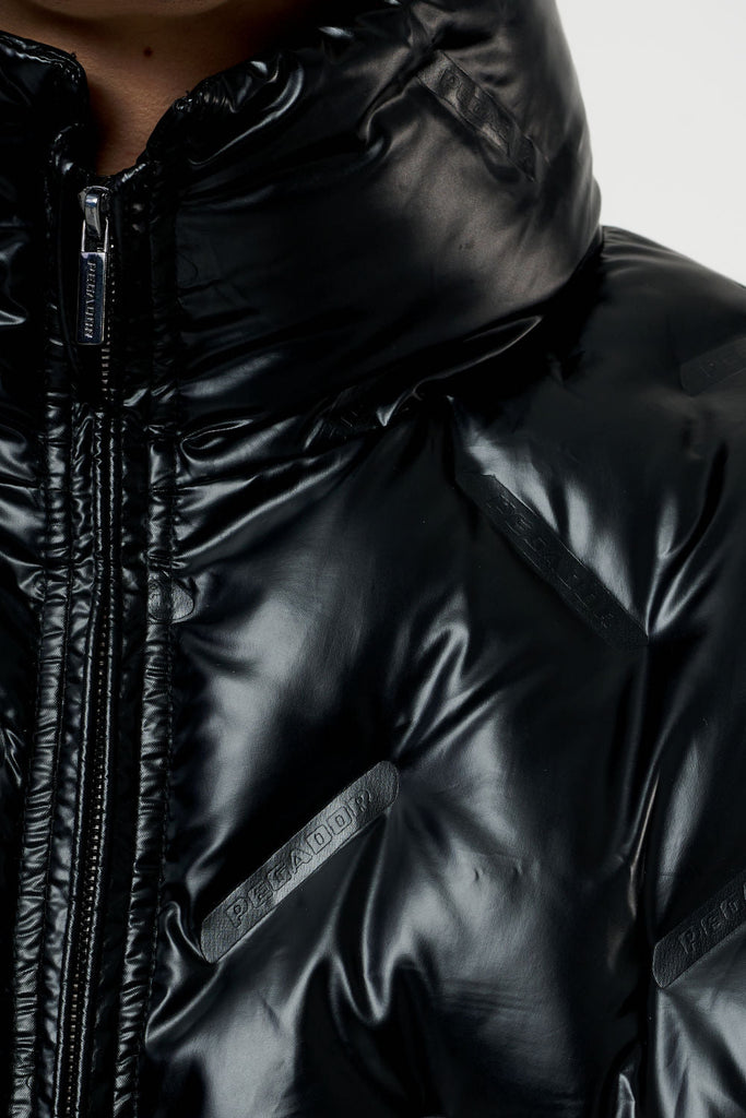 Lugo Oversized Monogram Puffer Jacket Black Jackets | Men Ahead of Time Male 