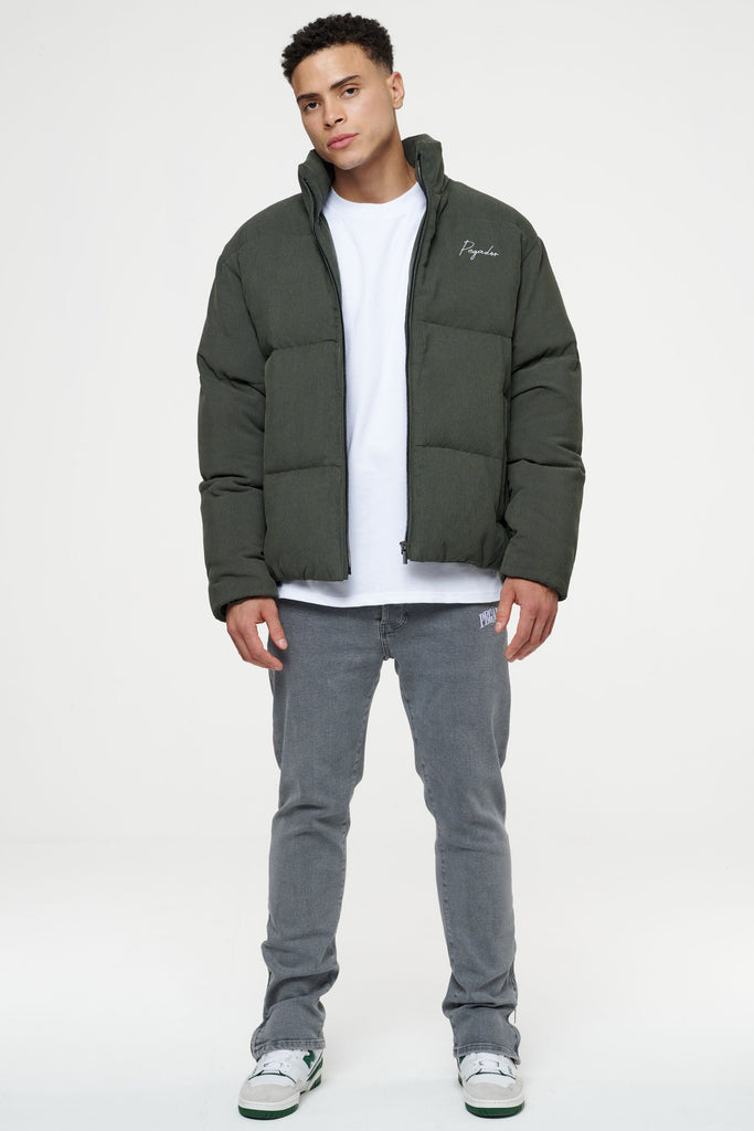 Sundre Cord Puffer Forest Green Jackets | Men Ahead of Time Male 